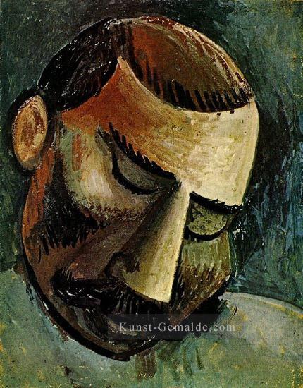 Tete d Man 3 1908 cubist Pablo Picasso Ölgemälde